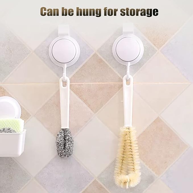 Portable Blender Cleaning Brush Set of 4 - With Hanging Hole - Long Handle - For Water Bottles & Blenders
