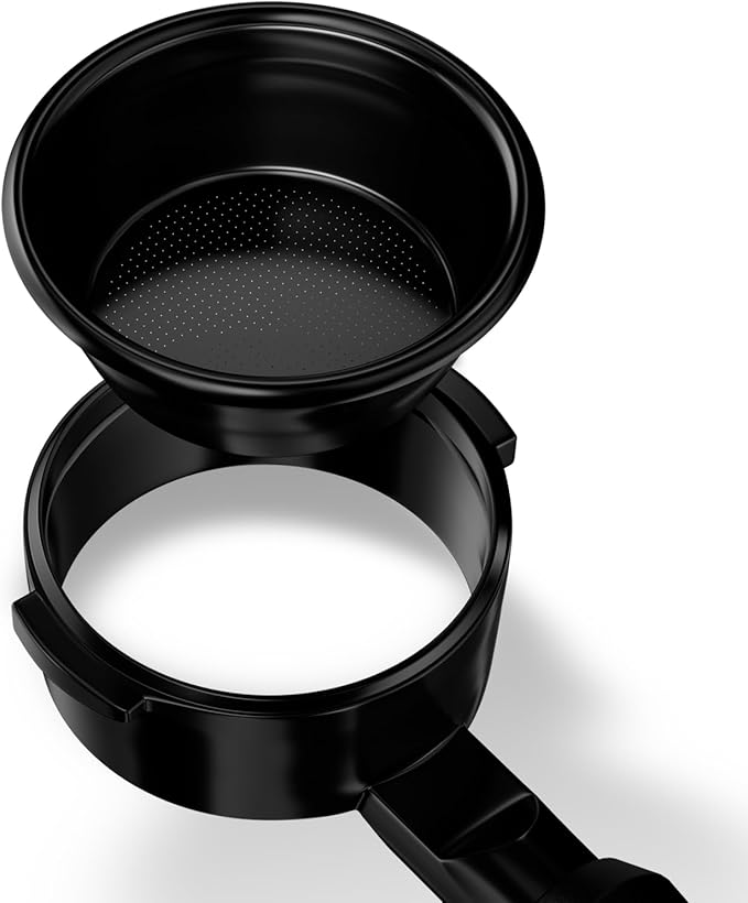 MHW-3BOMBER 58mm Bottomless Portafilter Fits Breville Dual Boiler, BES900XL, BES920XL, BES980XL, BES990BSS Espresso Machines, 2 Ears Portafilter with Filter Basket, Astra Portafilter, BP7035B-OS