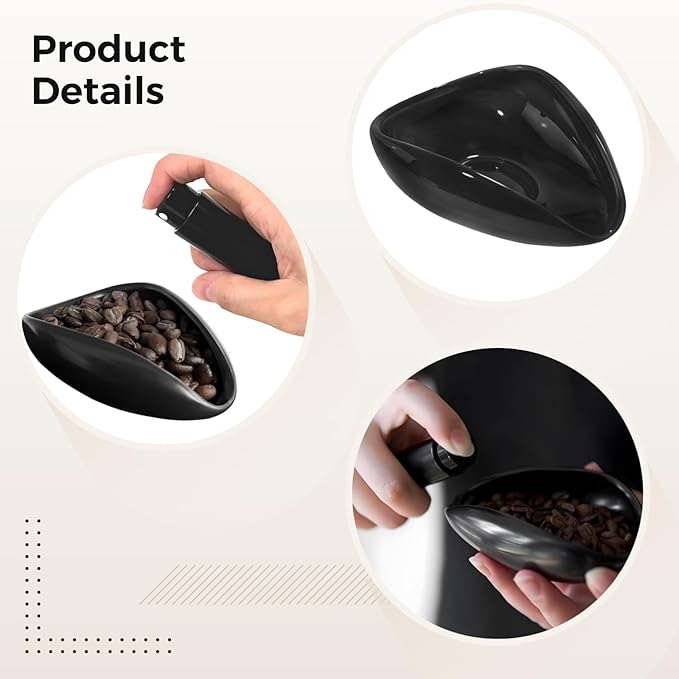 3 PCS Coffee Bean Dosing Cup Set, Ceramic Triangle Bowl, Glass Sprayer with Metal Spoon, Great for Espresso and Coffee Dosing, Precise Control for Single-Cup Brewing