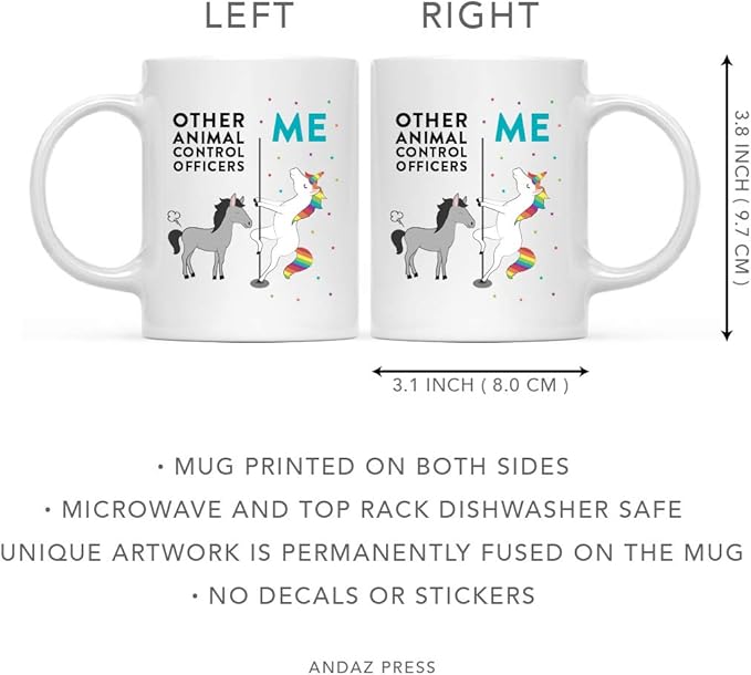 Andaz Press Funny Quirky 11oz. Ceramic Coffee Tea Mug - Thank You Gift, Horse Unicorn, 1-Pack, Birthday Ideas for Coworker Him Her, Gift Box
