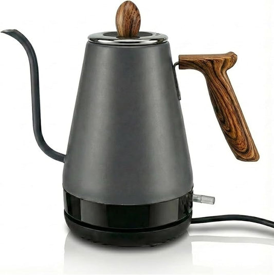 Electric Gooseneck Kettle, Pour Over Kettle for Coffee & Tea, Hot Water Boiler, 100% Stainless Steel Inner Lid & Bottom (K01)