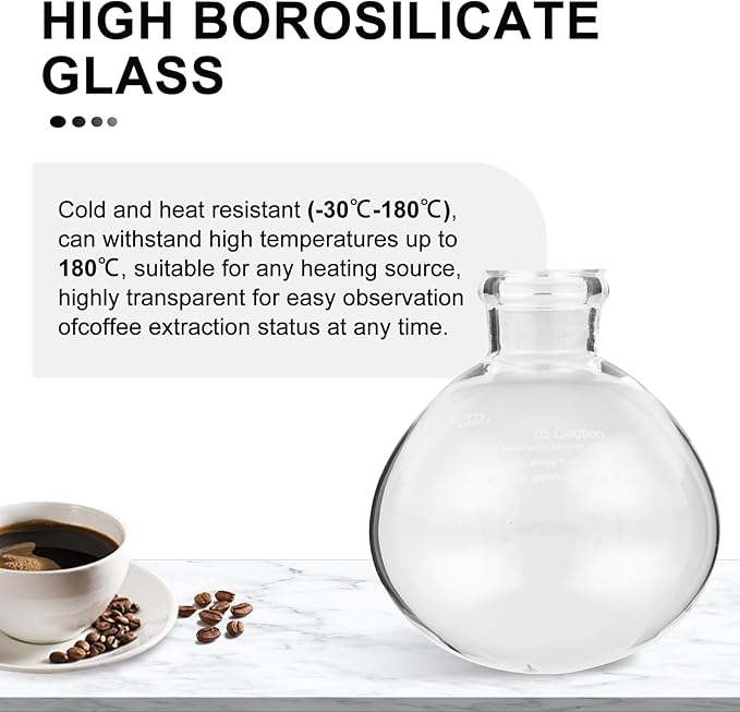 YUCHENGTECH Syphon Coffee Maker Tabletop Glass Siphon Pot Glass Technica Siphon Vacuum Coffee Maker(3 Cups(360ml))