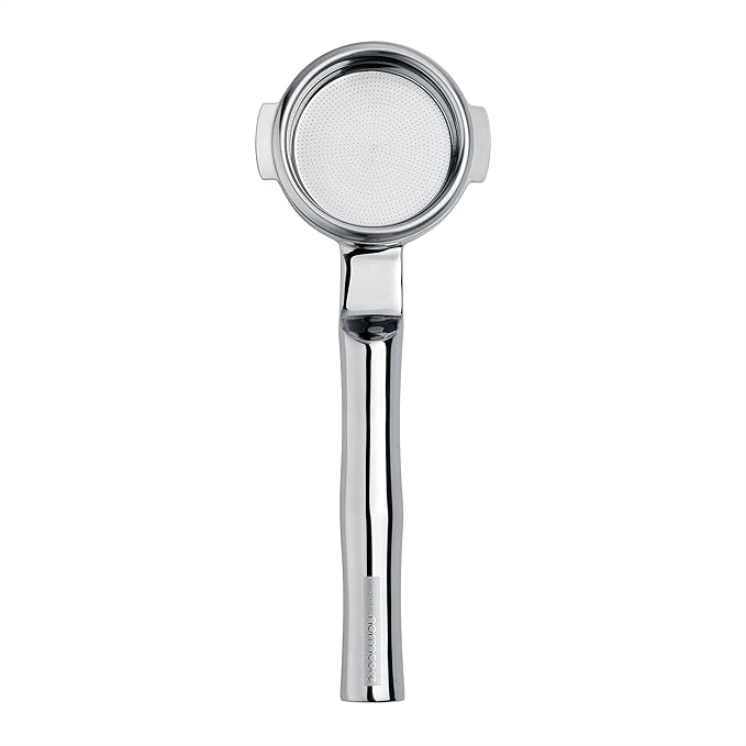 Normcore 58mm All Stainless Steel 180° Horizontal Lay-Flat Bottomless Portafilter - Fits E61, ECM, Rocket, Flair 58, Profitec - 18g High Extraction Basket, Includes Puck Screen, 200 Papers Filter