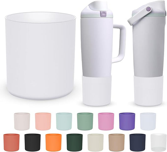 Silicone Higher Boot Compatible with Owala 30oz & 40oz FreeSip Sway Bottles & Tumblers, Large Protection Anti-slip Bottom Cover Sleeve for Freesip Sway Tumbler and Bottle