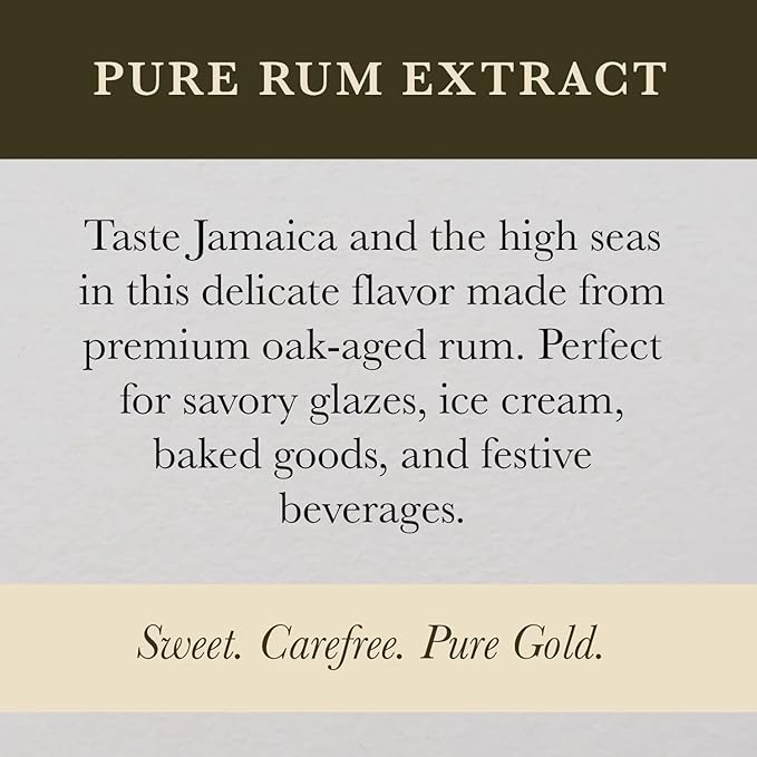 Cook's, Pure Rum Extract, For Baking, Ice Cream, Candies, Cakes, 8 oz