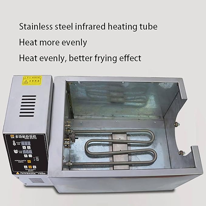 Coffee Roaster Machine, Stainless Steel Coffee Roaster Machine Electric Bean Roaster - Timing Temperature Adjustable for Baking Coffee, Chestnut, Grain,4000g