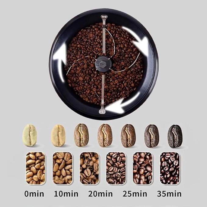 750g Electric Coffee Roaster Machine for Home Use - Adjustable Temperature & Timer, Perfect for, Peanuts, Popcorn & More(220V)