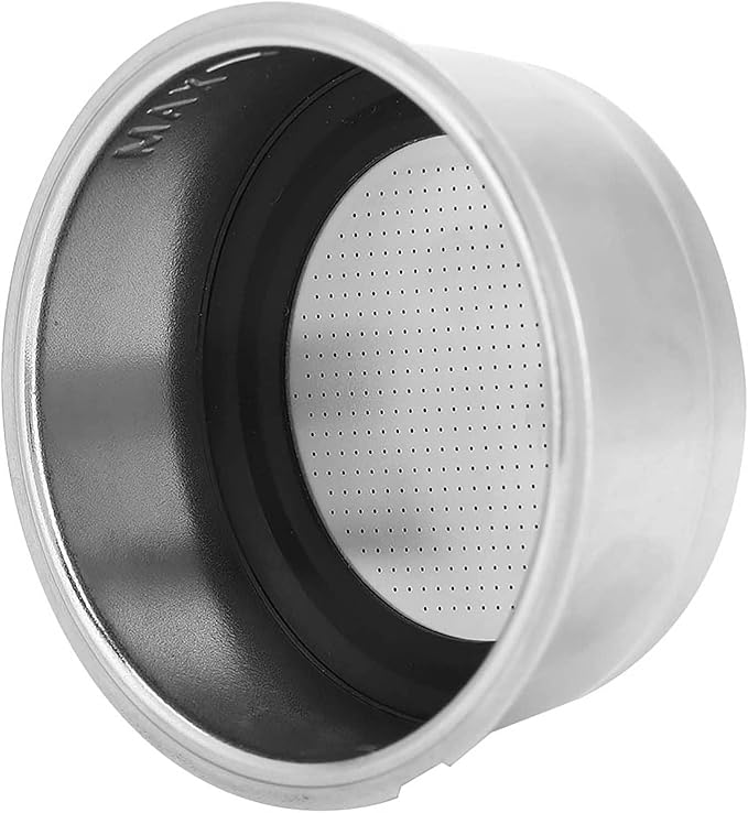 Watris Veiyi Coffee Filter Basket, 51mm 2 Cups Espresso Filter Basket, Portafilter Basket, Stainless Steel Reusable Detachable Strainer, Coffee Machine Accessories for Home Office