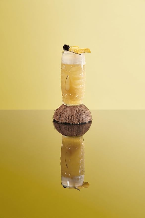 1883 Piña Colada Syrup for Drinks, Made in France, 1 Liter Glass Bottle