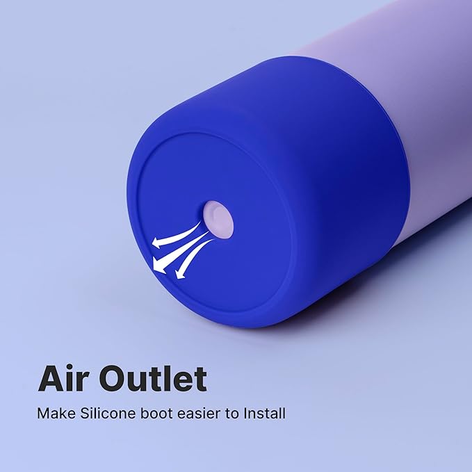 Silicone Boot for 32 oz Owala Water Bottles, Anti-Slip Protective Sleeve for Owala Twist & FreeSip & Flip Insulated Water Bottle, Boot Bottom Base for Owala (Navy)