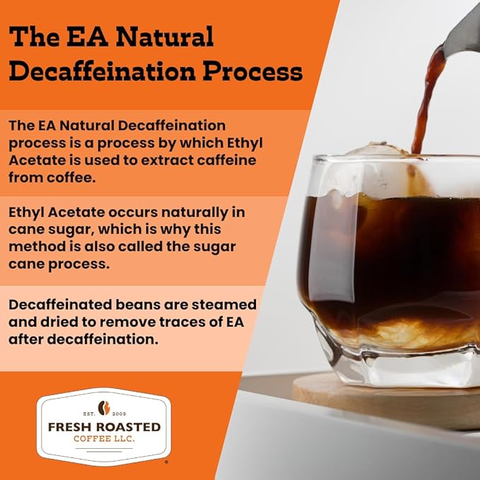 Fresh Roasted Coffee, 100% Colombian Decaf, Kosher, EA Natural Decaf, Pre-Ground Fractional Packs, 2.25 Ounce, 36 Count