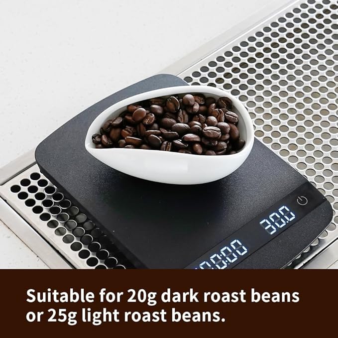 watchget Coffee Bean Dosing Cup & Static Reduction Spray Bottle Kit for Espresso Bar, Ceramic Single Dose Tray for Brewing/Tea, Barista Accessories Set, White