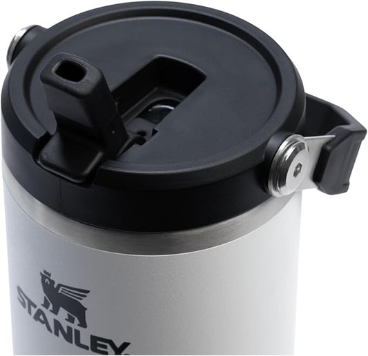 STANLEY IceFlow 2.0 Flip Straw Tumbler with Handle 30 oz | Twist On Lid and Flip Up Straw | Leakproof Water Bottle | Insulated Stainless Steel | BPA-Free | Chalk