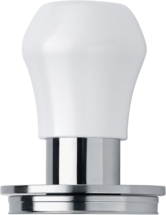Normcore 51.5 mm Coffee Tamper - V4.1 Mini Spring-Loaded Tamper with Click Feedback - Fits La Pavoni Professional PL, Europiccola EL - Aluminium Handle, White