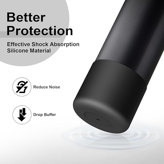2PCS Silicone Water Bottle Boot for Owala 24oz 32oz 40oz, Anti-Slip Protective Sleeve Bottom Bumper Protector for FreeSip, Twist, and Flip Stainless Steel Water Bottles