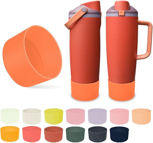 Silicone Boot for Owala 30oz & 40oz FreeSip Sway Bottles & Tumblers - Non-Slip, Scratch-Resistant, Stability Enhancer, Available in 12 Colors (Terracotta Sunset)
