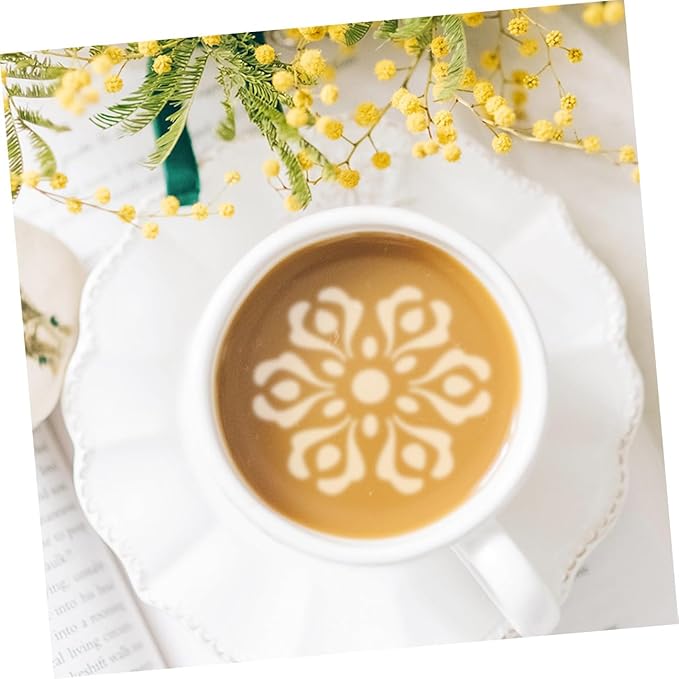 Coffee Latte Art Stencils Metal Cappuccino Cake Pops Mold for DIY Decorating and Baking