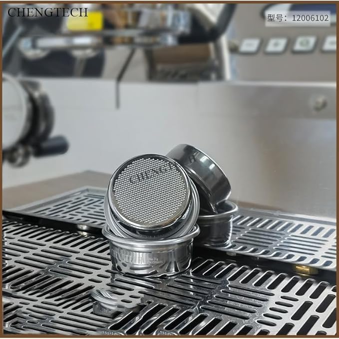 Espresso Accessories, 22g Standard Espresso Basket – 58mm Flat Bottom Precision Filter, Balanced Flow Design for Large Dose Double Shots