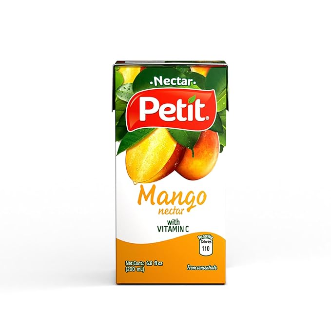 Petit Mango Nectar, 200 ml (Pack of 24) – Refreshing Tropical Fruit Beverage