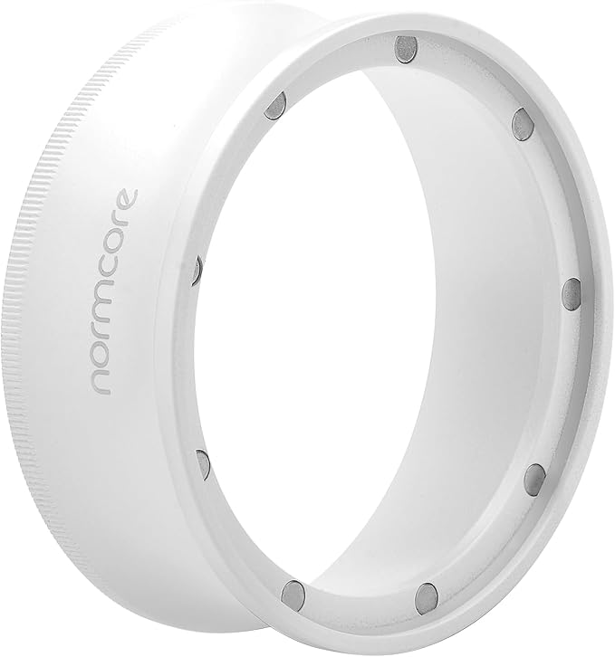Normcore 58mm Magnetic Dosing Funnel V2, Espresso Coffee Dosing Ring, 28mm Anodized Aluminum with 9 Neodymium Magnets Fits 58mm Portafilter, White