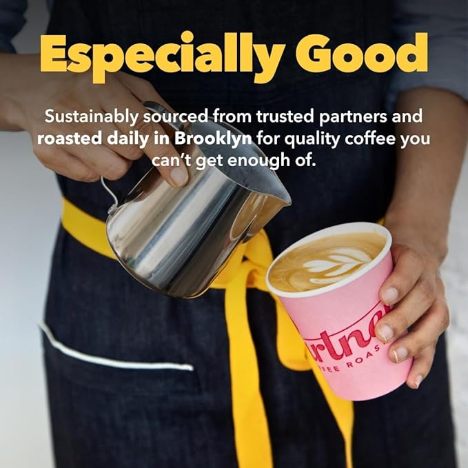 PARTNERS COFFEE ROASTERS - Whole Bean Coffee (Jumpstart - Medium-Light Roast) 12oz - Full Bodied & Packed With Flavor - Jordan Almond, Caramel, Poached Pear - Coffee Beans - Roasted in New York City