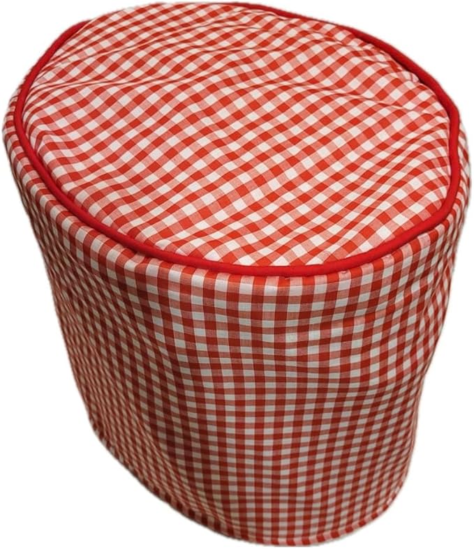 Cotton Cover Compatible with K Coffee Brewing System (K Compact, Red Check)