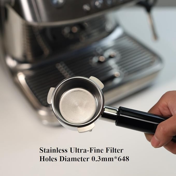 54mm Portafilter Double Spout Compatible with Breville Bambino Plus (BES500)/ Infuser (BES840XL) 54mm Breville Barista Series-ABS Handle