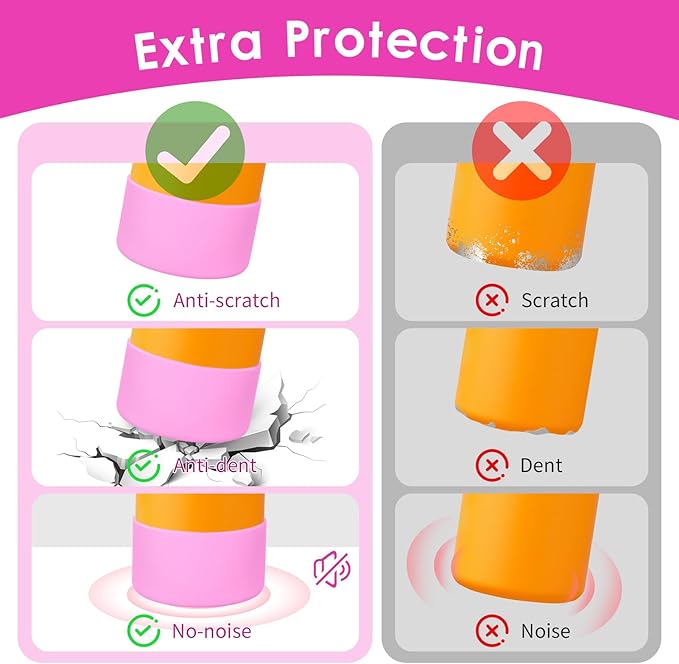 2PCS Silicone Water Bottle Boot, Compatible with Owala 24oz 32oz 40oz, Protective Anti-Scratch & Anti-Dent No Noise Sleeve Cover for FreeSip/Twist/Flip Water Bottles (Tropical, 32oz)