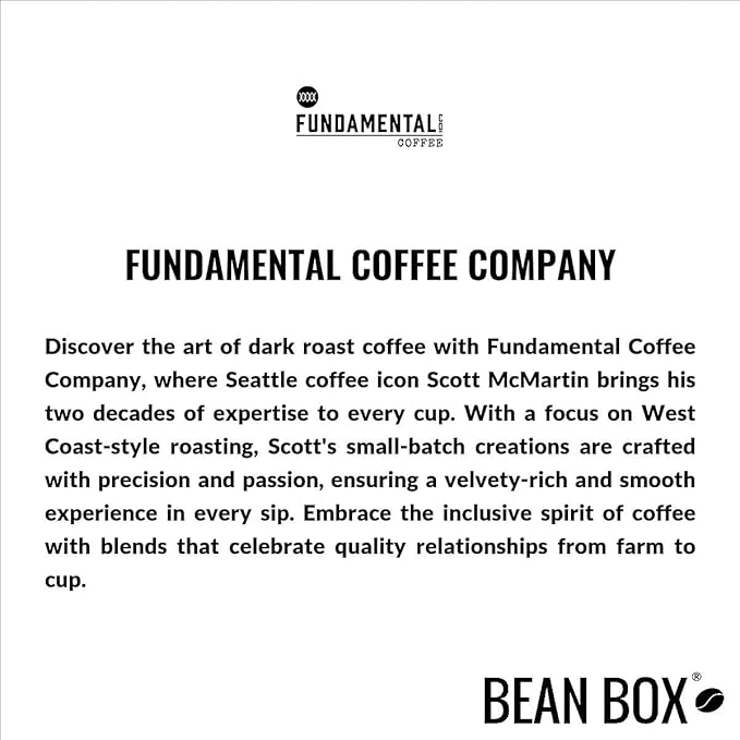 Double Indigo Blend - Roasted by Fundamental Coffee Company - Whole Bean Coffee - 12 Ounce Bag