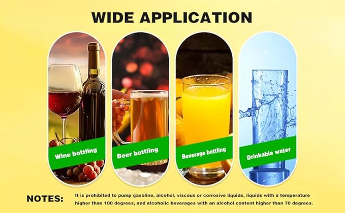 Food Grade Electric Water Transfer Pump 100-240V for Ice Maker,Coffee Machine and Water Cooling,Auto Siphon Small Self Priming Pump for Bottling Wine,Beer and Kombucha,2L/Min,Low Noise