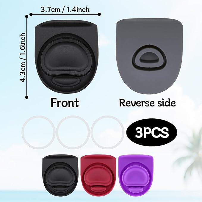 3 Sets Replacement Seal Gasket Stoppers for Owala Freesip Cap Mouth,Silicone O Sealing Ring Parts Water Bottle Top Lid Accessories for Owala Freesip 16/19/24/32/40oz（3 colors 4）
