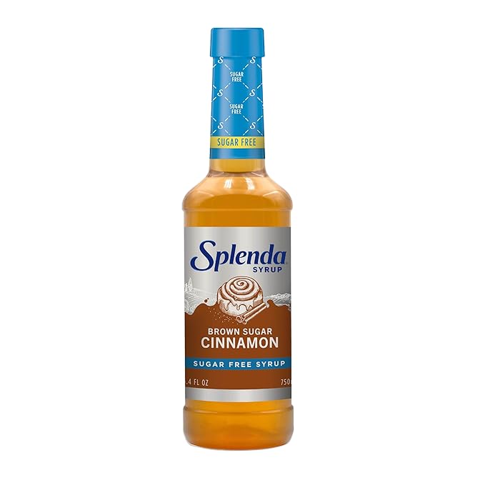 Splenda Coffee Syrup, Brown Sugar Cinnamon, Sugar Free, Flavored Liquid Syrups for Drinks, 750 ml Bottle