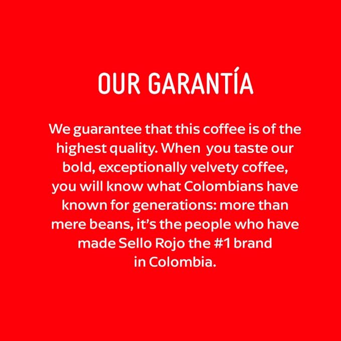 Sello Rojo Espresso Brick, 10 oz - Bold & Flavorful Colombian Ground Coffee