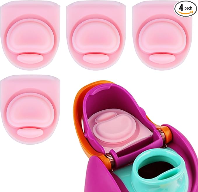 4 Pcs Replacement Rubber Seal Stopper Compatible with Owala FreeSip,Water Bottle Top Gasket Lid for Owala 16/19/24/32/40oz Bottle Mouth Cap Silicone Stoppers Parts Insert Accessories 2PB-2
