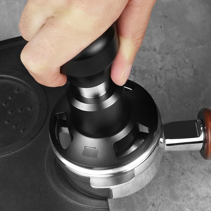 WYLOSUA® 51mm Constant Force Impact Coffee Tamper - Auto-Leveling & Impact Mechanism, Effortless Press for Stable Extraction - Essential for Pro/Home Espresso (Fits 51mm Portafilters)