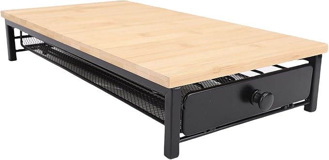 WALFRONT Coffee Pod Drawer, Wooden Coffee Capsule Storage Holder with 40 Capacity, Rustic Organizer for Home Kitchen Office Counter