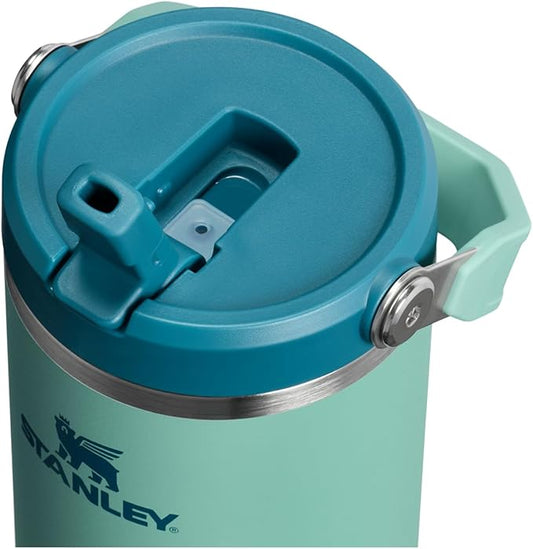 STANLEY IceFlow 2.0 Flip Straw Tumbler with Handle 30 oz | Twist On Lid and Flip Up Straw | Leakproof Water Bottle | Insulated Stainless Steel | BPA-Free | Spring Green