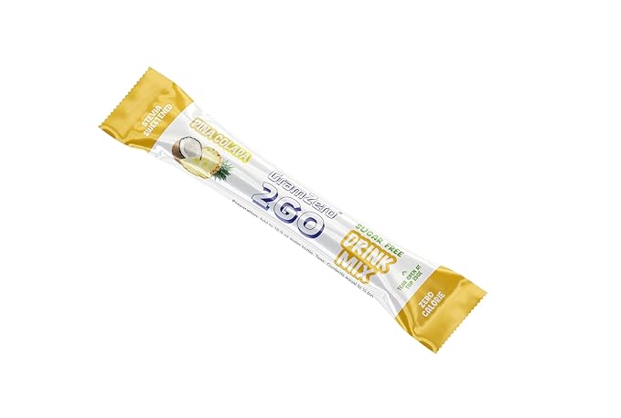 GramZero 2GO Sticks - Pina Colada, Zero Calorie Sugar Free Drink Mix, Stevia Sweetened, Great For Nutrition Club Loaded Tea To Go Kits
