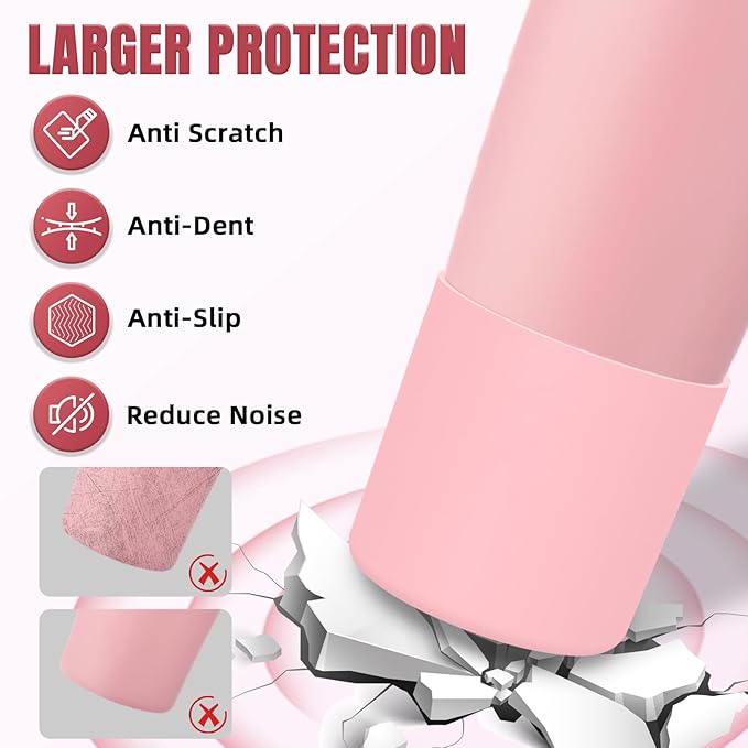 Silicone Higher Boot Compatible with Owala 30oz & 40oz FreeSip Sway Bottles & Tumblers, Large Protection Anti-slip Bottom Cover Sleeve for Freesip Sway Tumbler and Bottle (Sugar High)
