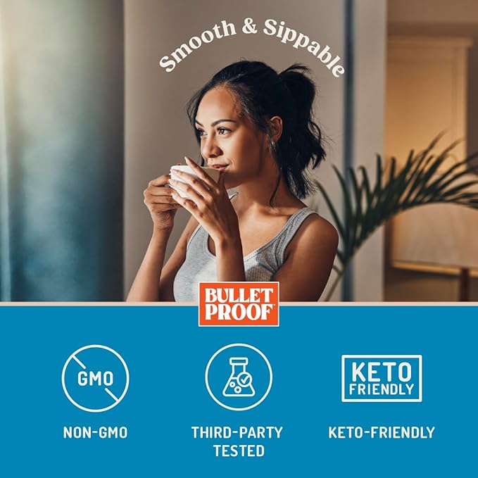 Bulletproof French Vanilla Creamer, 29.6 Ounces, Keto Coffee Creamer with MCT Oil and Grass-Fed Butter, Value Offering, Packaging May Vary