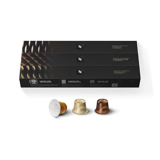 Nespresso Capsules Original, Barista Flavored Pack, 50 Count Espresso Coffee Pods