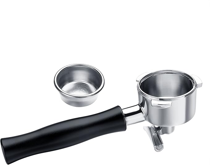 Normcore 54mm Double Spout Portafilter with Basket - Anodized Aluminum Handle and 18g Basket - Fit 54mm Breville/Sage Machines