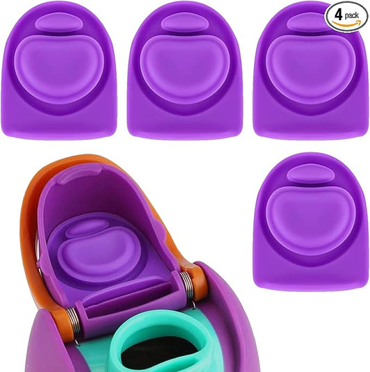4pcs Replacement Silicone Stopper Seal Compatible with Owala FreeSip 24oz 32oz,Water Bottle Lid Cap Rubber Seal Parts for Owala 16/19/24/32/40oz Spout Gasket Mouthpiece Piece Accessories Z4S4