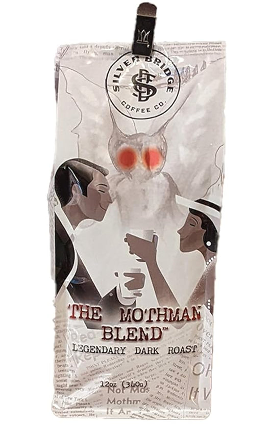 Silver Bridge Coffee Company Coffee Mothman Blend | 12oz Specialty Coffee | Medium/Dark Roasted Smooth Bold Blend | Legendarily Delicious