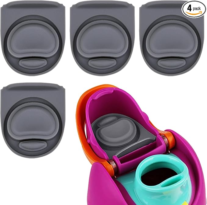 4pcs Replacement Rubber Stopper Seal Gasket Compatible with Owala FreeSip 24oz 32oz,Water Bottle Lid Insert Cap Silicone Seal Parts for Owala 16/19/24/32/40oz Spout Mouth piece Accessories
