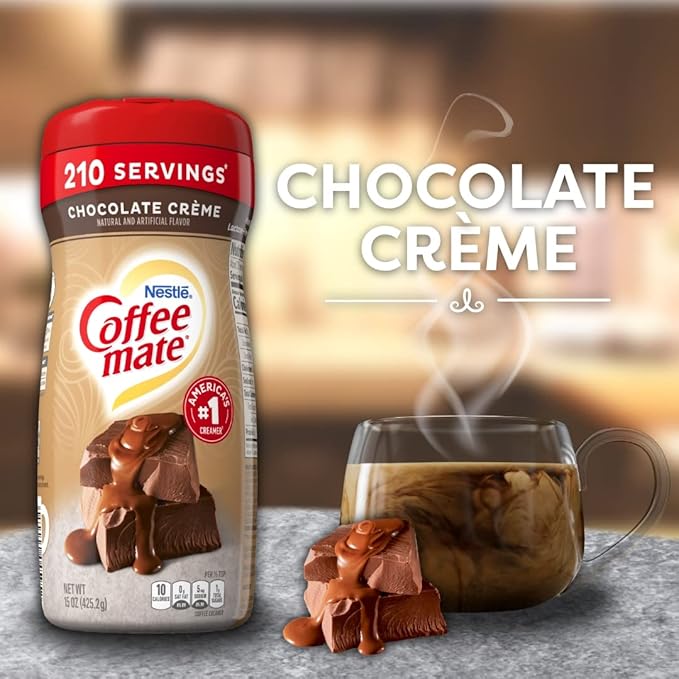 Coffee-mate Nestle Coffee Creamer Creamy Chocolate, 10.2 Ounce (Pack of 1), 11001398