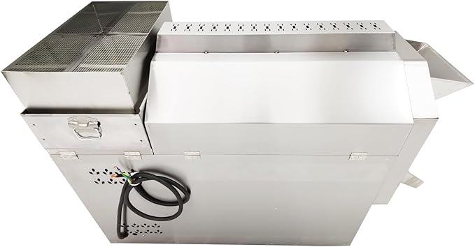 Banfluxion Electric Heating Coffee Bean Roaster 220V 6.5KW Commercial Stainless Steel Nuts Bean Roasting Machine Roller Type Baking Machine 0-300℃ 25kg Chestnut Capacity 3PH