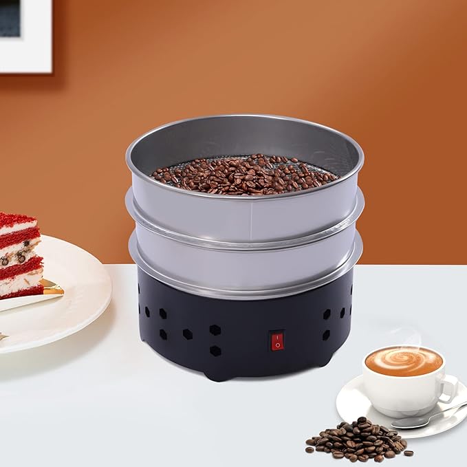 1.3lb Coffee Bean Cooler Electric Coffee Beans Cooling Machine Chaff for Home Coffee Use (black)