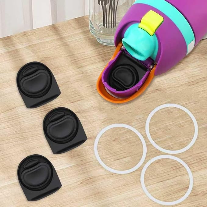 3 Sets Replacement Seal Gasket Stoppers for Owala Freesip Cap Mouth,Silicone O Sealing Ring Parts Water Bottle Top Lid Accessories for Owala Freesip 16/19/24/32/40oz 3p1-a03