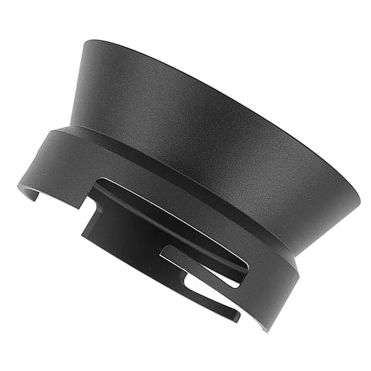 Black Coffee Dosing Funnel Ring, Aluminum Alloy Coffee Machine Accessories, 54mm Handle Dosing Funnel with Snap Design, Tight Sealing for Espresso Machines, for Home Office
